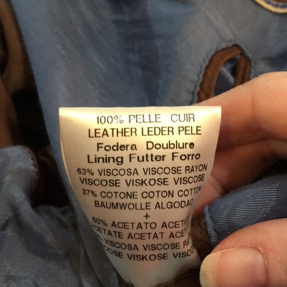 SOLD!! Gimos Soft Brown Italian Leather Jacket. - Picture 6 of 8